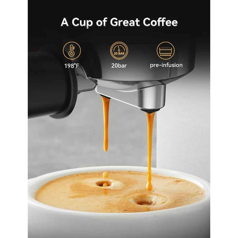 20 Bar Compact Espresso Machine view 4