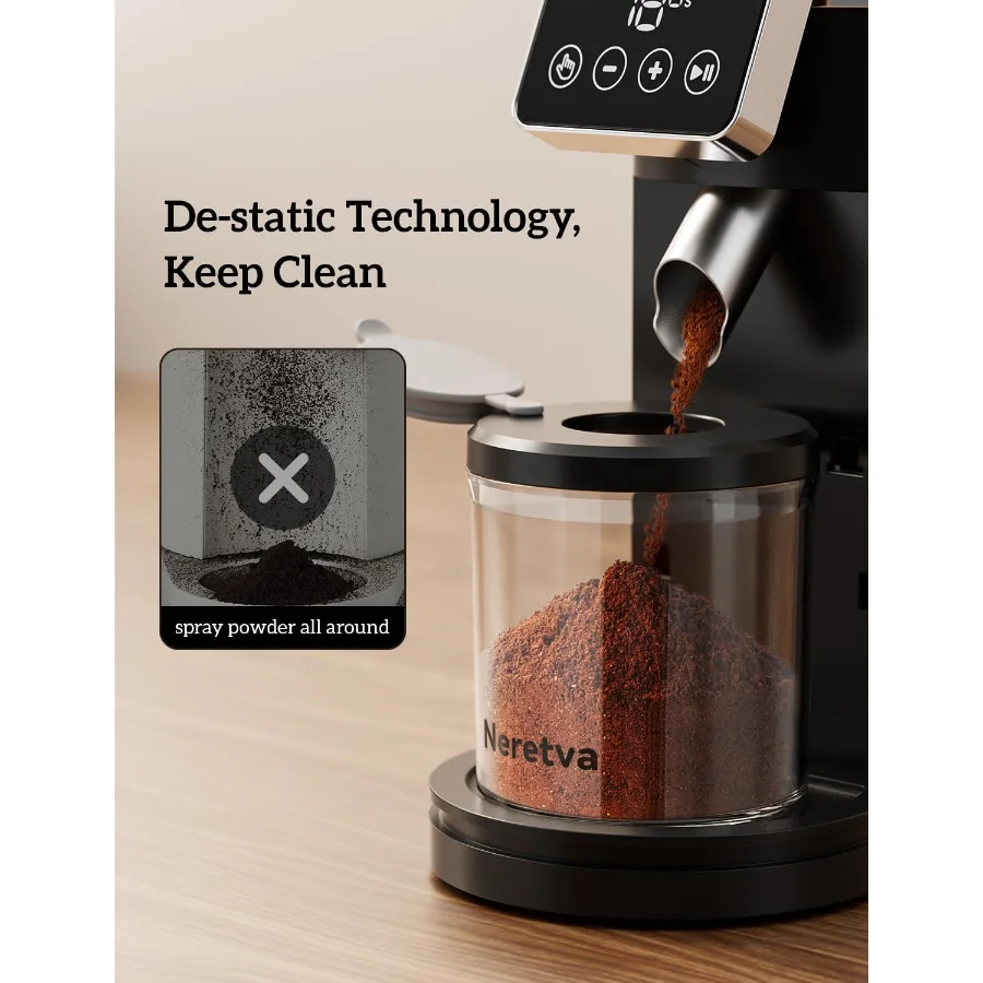 Espresso Grinder with Portafilter Holder view 4