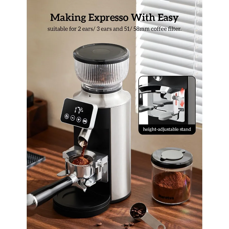 Espresso Grinder with Portafilter Holder view 5