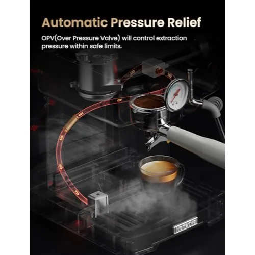Espresso Machine with Pressure Gauge view 5