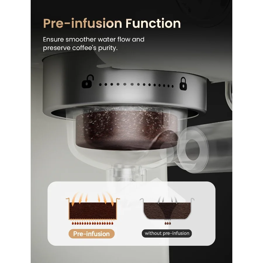 1450 W Espresso Combo with Frothing Pitcher view 8