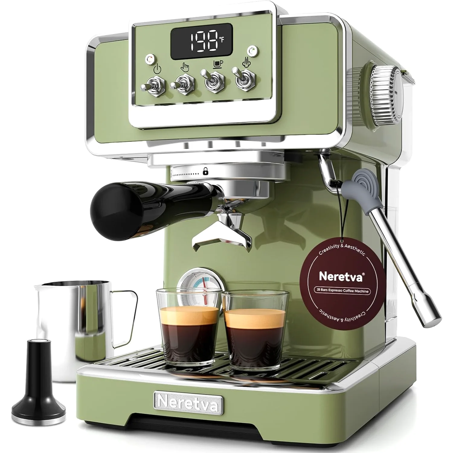 Retro Espresso Machine, 58 mm
